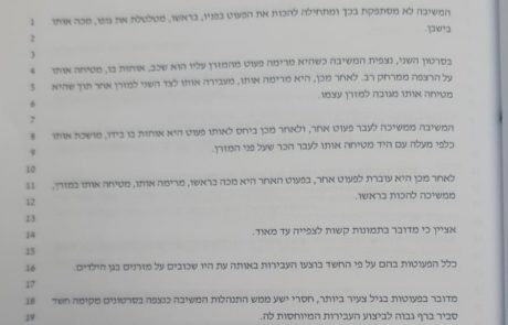 ההתעללות בגן באשקלון: מעצרה של הגננת הוארך