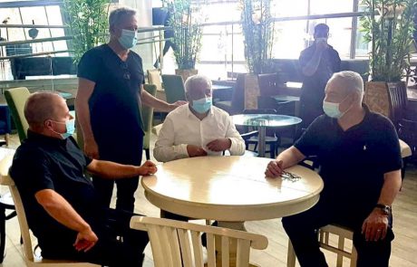 גלאם ונתניהו בפגישת עבודה