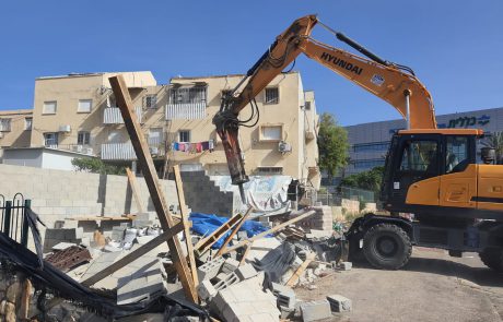 העירייה הרסה מבנה שהוקם ללא היתר